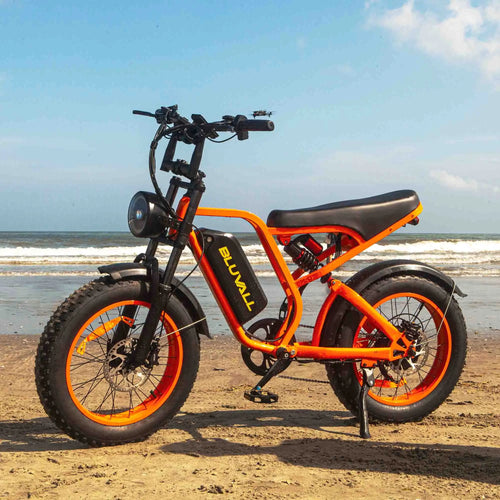 Bluvall SU8 52V 1500W Full Suspension Fat Tire Bike